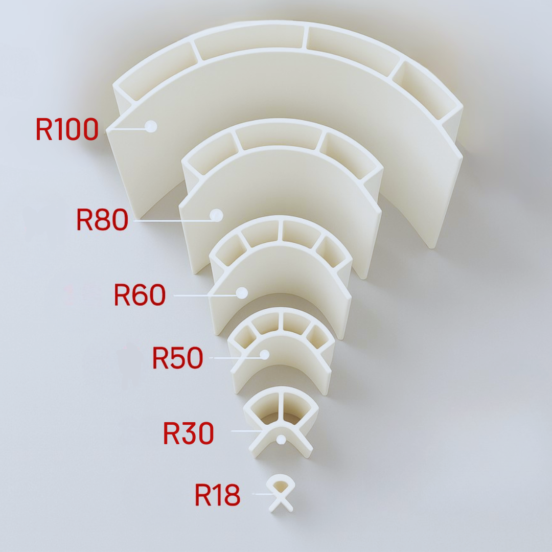 Perfil Modular para Móvel Curvo