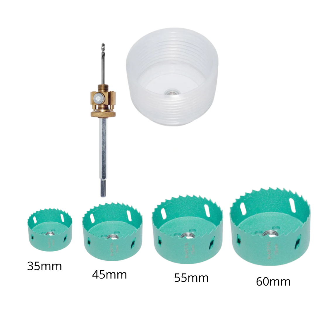 Serra Copo Com Eixo de Liberação Rápida + Coletor De pó
