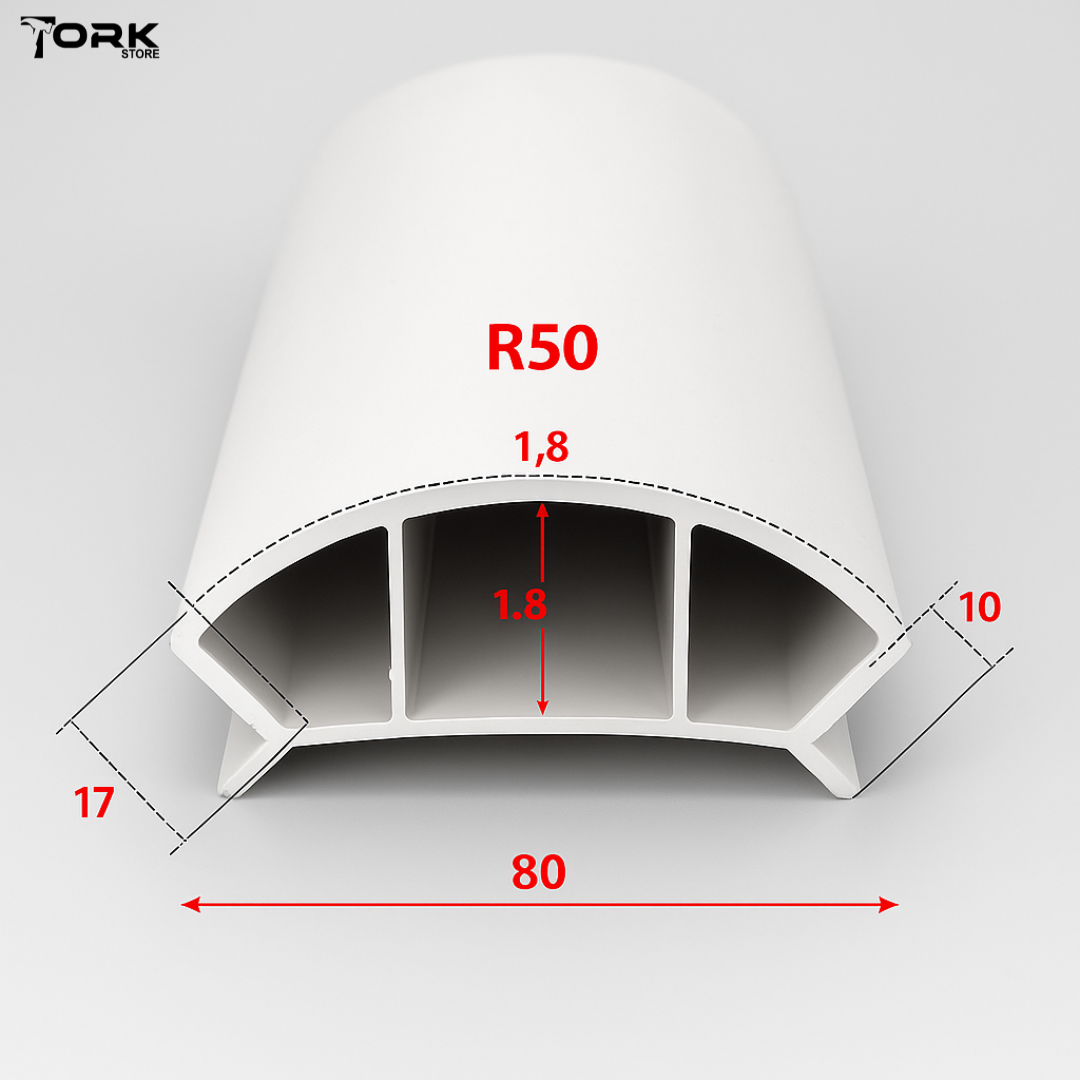 Perfil Modular para Móvel Curvo