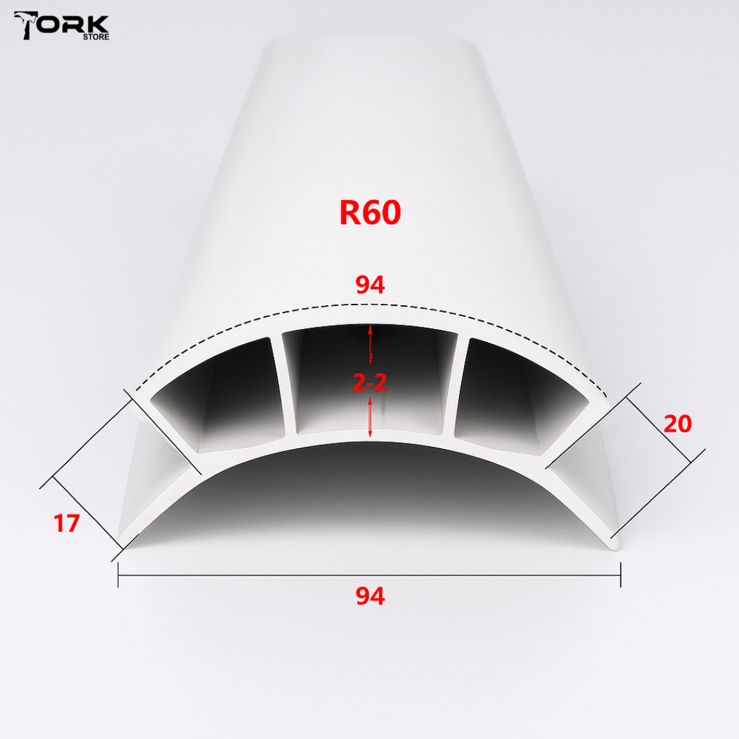 Perfil Modular para Móvel Curvo