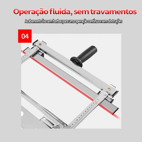 Guia de Corte para Serra com Régua de Posicionamento