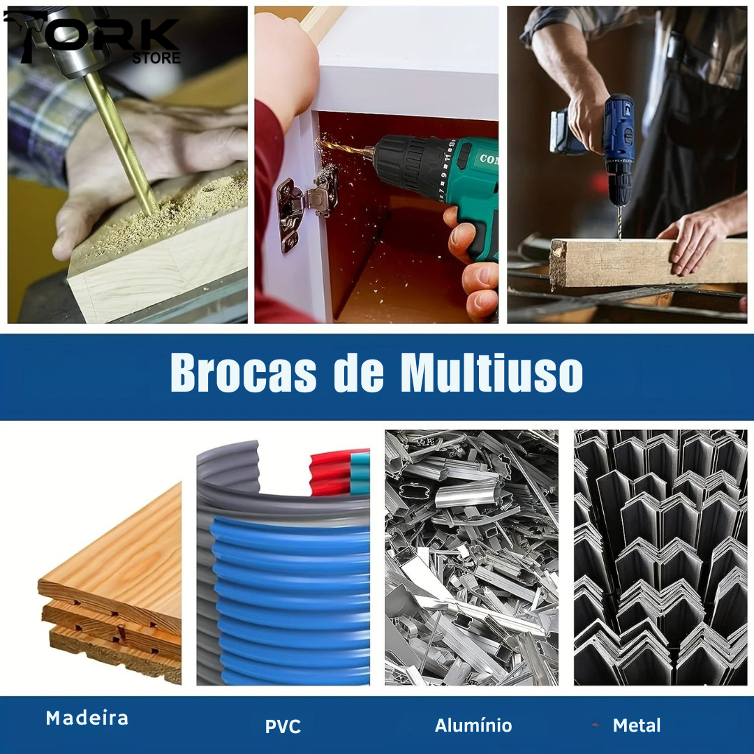 Kit Broca Sextava (Titânio ou Cobalto)