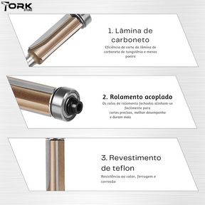 Fresa Reta com Rolamento