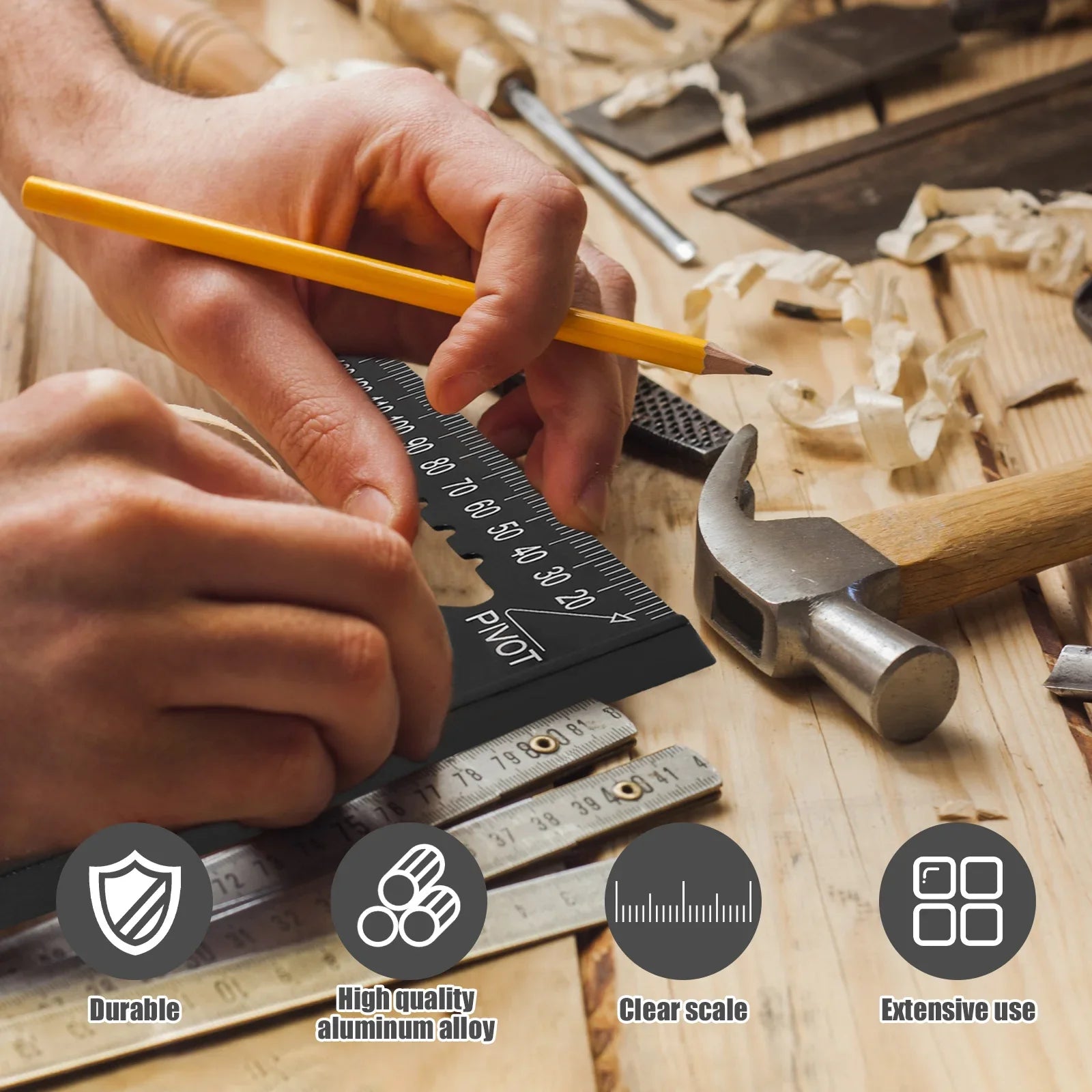 Esquadro Triangular 310x310x430