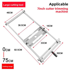 Guia de Corte para Serra com Régua de Posicionamento