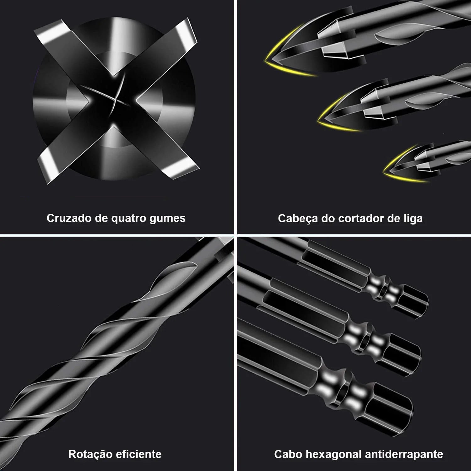 Kit Broca Para Porcelanato e Cerâmica