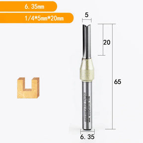 Fresa Reta 6,35mm (1/4)