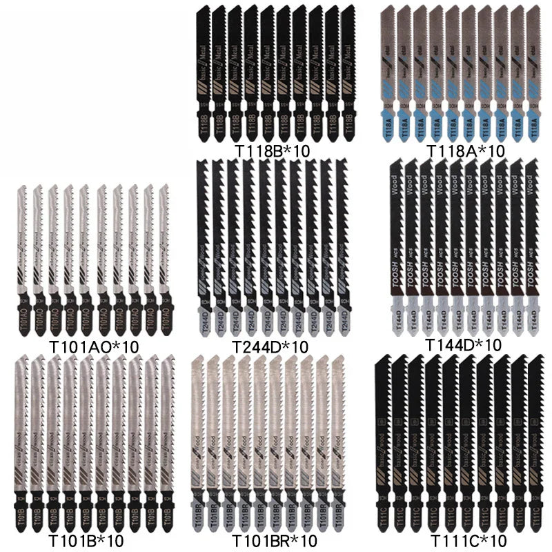 Kit com 80 Lâminas de Serra Tico-Tico