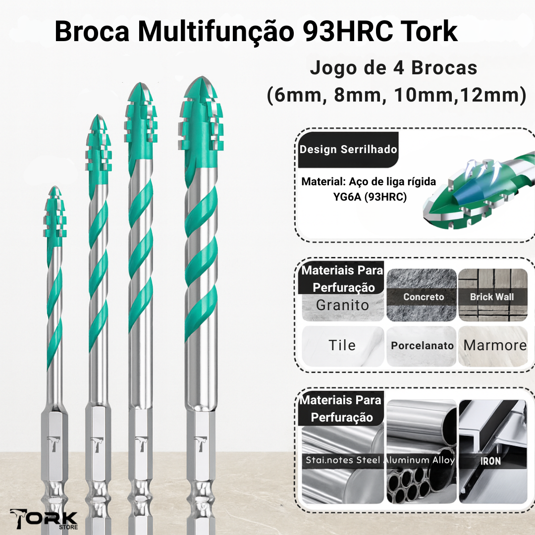Broca Multfunção 93HRC Tork