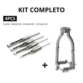 Kit de Brocas Quadrado pra Madeira