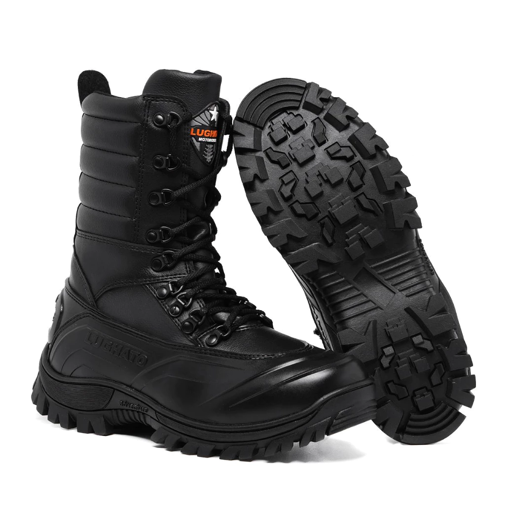 Coturno Militar Lughato Cano Alto